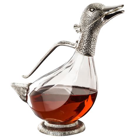 Whitehill - Silver Plated Duck Wine Decanter | Peter's of Kensington