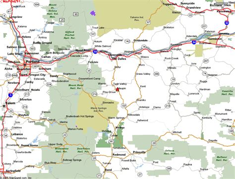 Lower Deschutes River Map