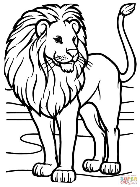 Lion Outline Drawing at GetDrawings | Free download