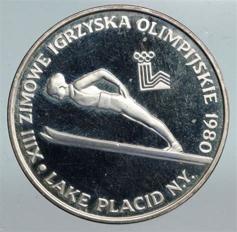 1980 POLAND WINTER OLYMPICS LAKE PLACID Ski Jump Proof Silver 200 Zl Coin i90230 | eBay