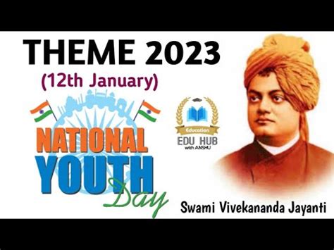 National Youth Day 2023 || National Youth Day 2023 Theme || National ...