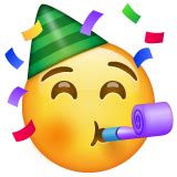 🥳 Cara De Fiesta Emoji on WhatsApp 2.19.352