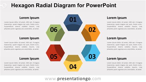 Hexagon Radial Diagram for PowerPoint - PresentationGO.com