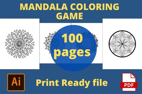 Mandala Drawing Coloring Pages Bundle Afbeelding door Design Studio · Creative Fabrica
