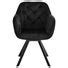 Buy DukeLiving Soho Swivel Tufted Velvet Carver Dining Chair (Black ...