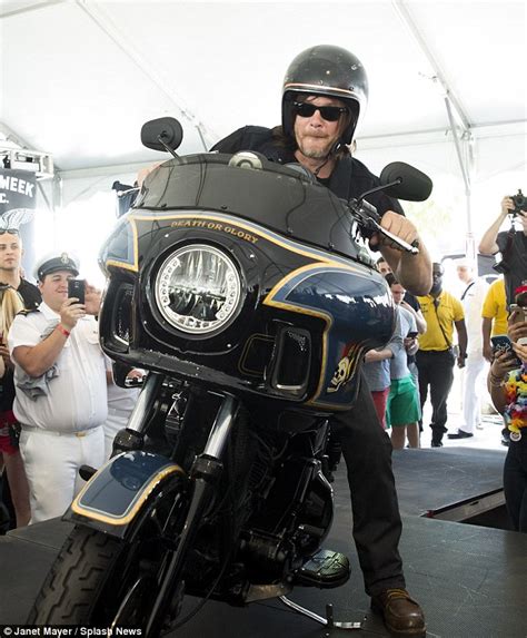 Walking Dead's Norman Reedus parties with Navy and Playboy playmates at ...