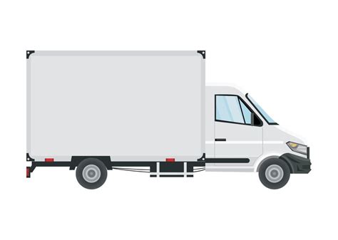 white delivery truck mockup 14175716 Vector Art at Vecteezy