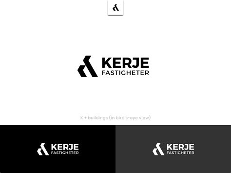 Elegant, Playful Logo Design for Kerje Fastigheter by Ensignia | Design #31817249