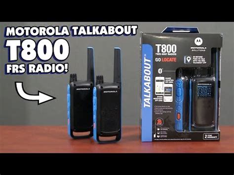 Motorola Talkabout T800 FRS Two Way Radio - YouTube