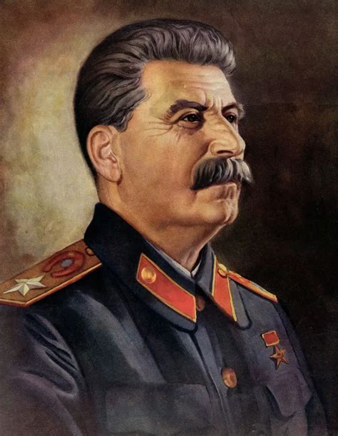 TOP original ART Russia LEADER JOSEPH STALIN portrait painting hand ...