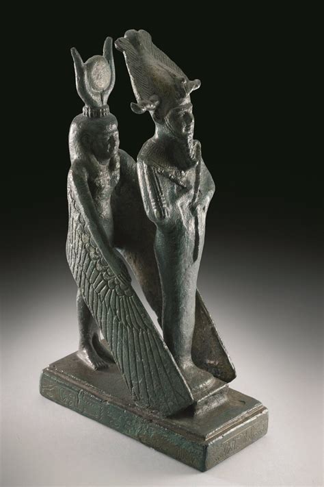 Statuette representing Isis and Osiris - Egypt Museum