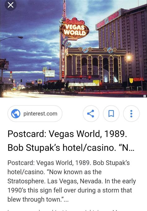 Amazing Tower Vintage Bob Stupak's Vegas World Las Vegas - Etsy | Las ...