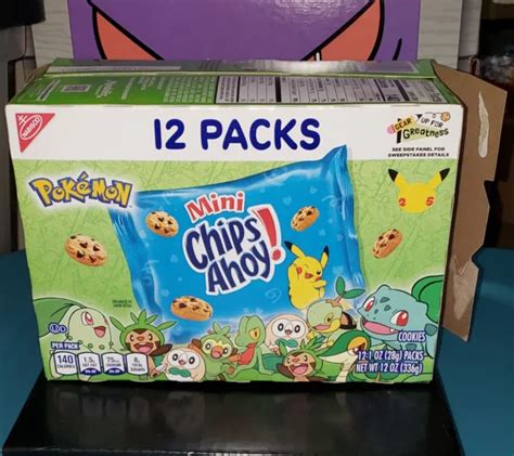 CHIPS AHOY COOKIES Limited Edition Pokemon 25th Anniversary Minis $12.99 - PicClick