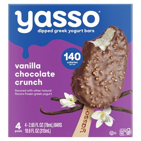 Save on Yasso Frozen Greek Yogurt Bars Vanilla Chocolate Crunch Gluten Free - 4 ct Order Online ...