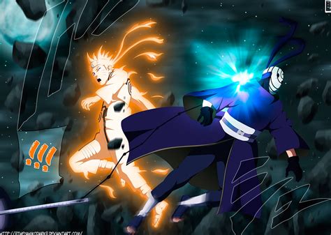 Tobi Finally Hurt! – Kakashi’s Kamui Works – Naruto 596 | Daily Anime Art