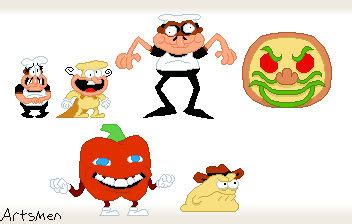 Pizza Tower Characters in my Style by Artsmen on DeviantArt