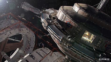 #473623 The Expanse, space, concept art, science fiction, Spaceport ...