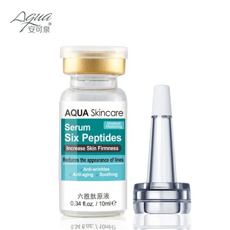 Six Peptides Serum Anti Wrinkle Anti aging make Skin Smoothing Firming Moisturising Facial Acne ...