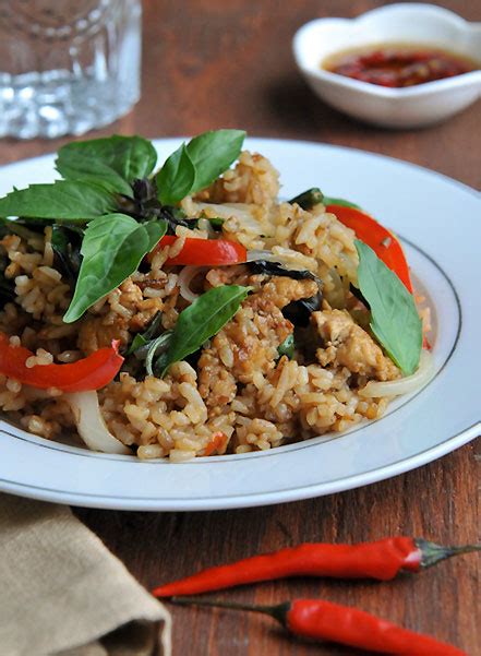 Thai Basil Fried Rice | Khao Pad Horapa | ข้าวผัดโหระพา - Rachel Cooks Thai