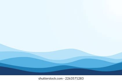 Blue Wave Water Wave Lines Blue Stock Vector (Royalty Free) 2255518897 ...