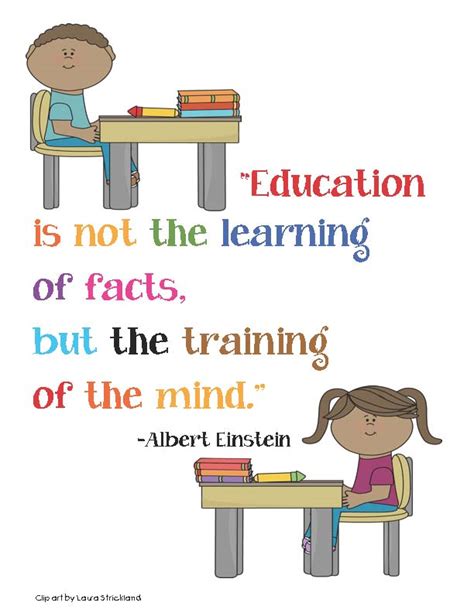 Einstein Education Quote Poster - Classroom Freebies