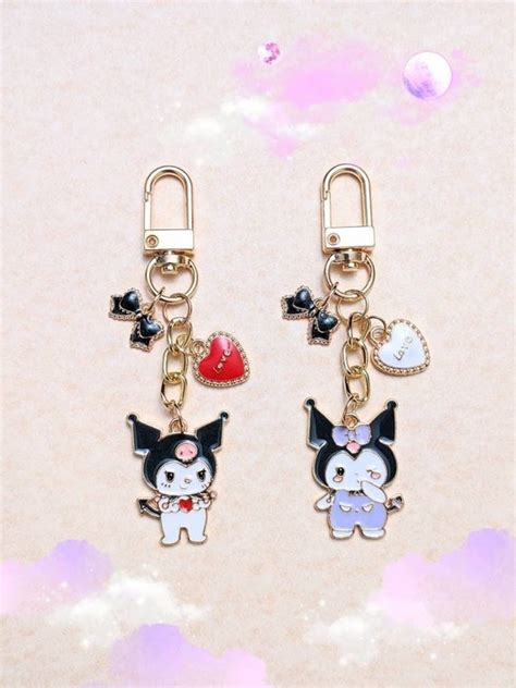 Kuromi Keychain Kawaii Keychain Cute Accessories - Etsy