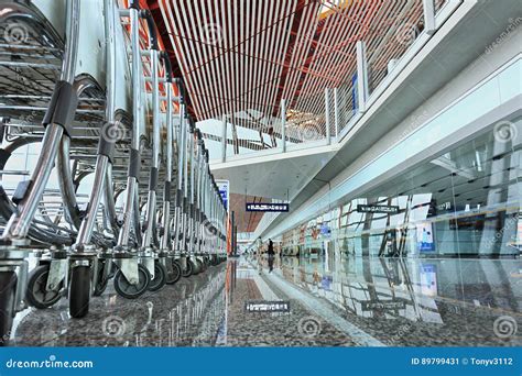 Beijing Capital International Airport Interior. Editorial Photo - Image of floor, architecture ...