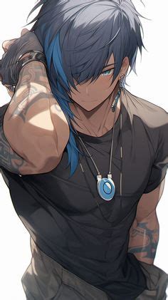 Anime Boy With Blue Hair