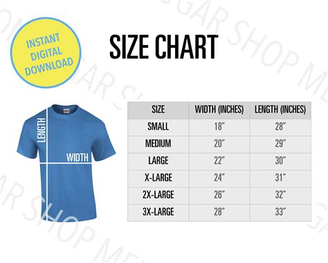 Gildan 2000 Size Chart Gildan Size Chart Gildan Unisex Ultra Cotton T ...