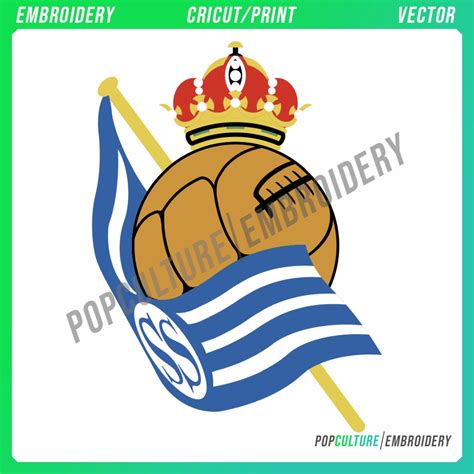 Real Sociedad - Official Logo for Embroidery & Vector • Pop Culture Embroidery • 100k ...