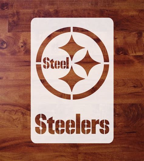 Mylar Stencil Pittsburgh Steelers Throwback Logo Airbrush | Etsy