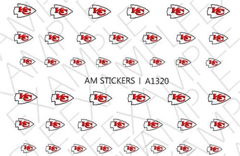 Kansas City Chiefs Nail Decals