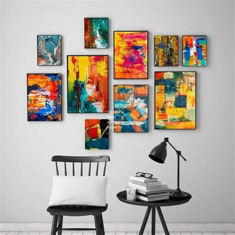 Colorful Abstract Art wall frames set - Frames And Art Prints