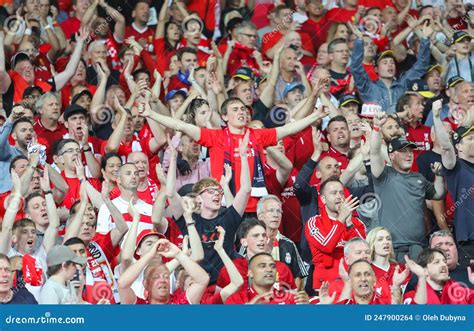 Liverpool FC fans editorial stock image. Image of people - 247900264