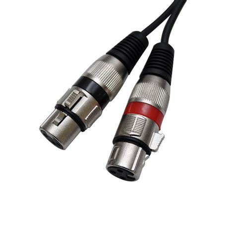 10 Foot Dual XLR Female to Dual RCA Male Patch Cable | Seismic Audio