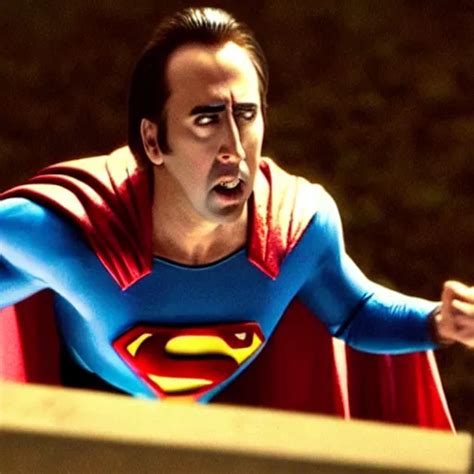 film still of Nic Cage as Superman | Stable Diffusion | OpenArt