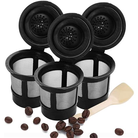 Reusable Coffee Pods, Refillable Coffee Filters for Keurig, Single Serve Coffee Filter Cup ...