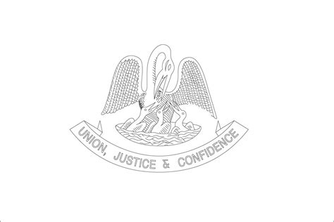 Louisiana State Flag Coloring Page - Coloring Home