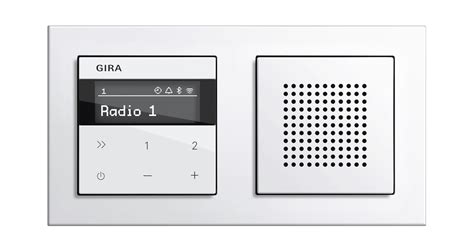 Gira IP flush-mounted radio