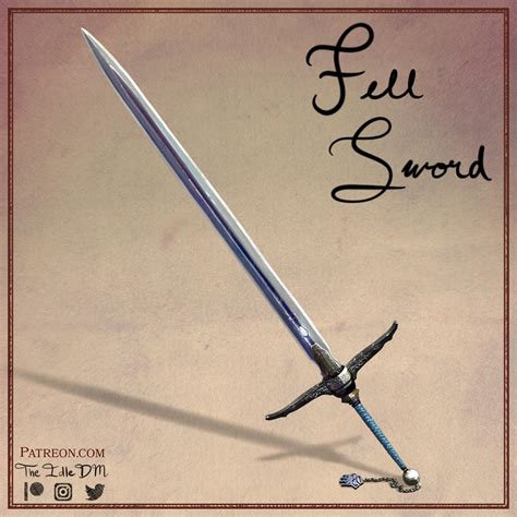 [OC] [Art] Fell Sword — Magic greatsword channeling the erratic power of lightning and thunder ...