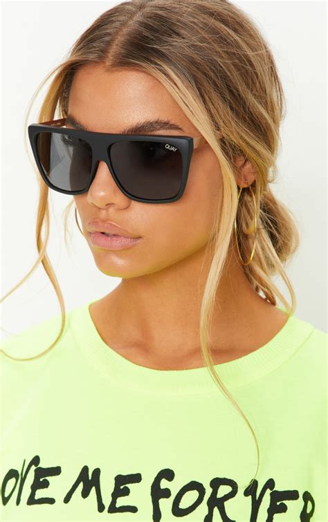 Quay Australia Black Otl Ii Sunglasses | PrettyLittleThing