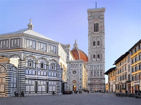 The Duomo and Baptistery of St. John, Florence Editorial Photography ...