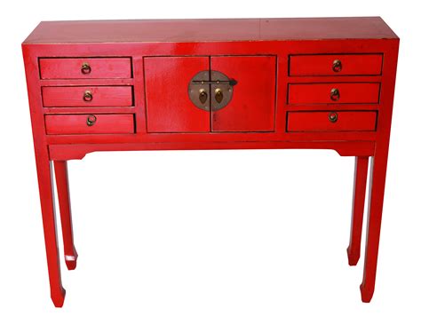Chinese Red Lacquer Console on Chairish.com Red Lacquer, Console Table ...