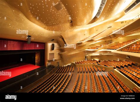 Interior view of the Guangzhou Opera House designed by Iraqi-British ...