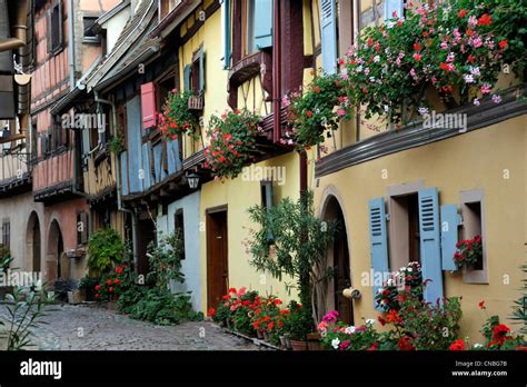 France, Haut Rhin, Alsace Wine Road, Eguisheim, labeled Les Plus Beaux ...