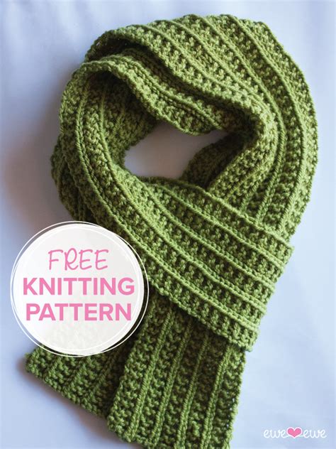 Wainscot Scarf FREE One Row Knitting Pattern – Ewe Ewe Yarns