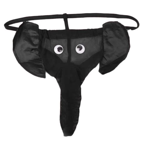 New Sexy Men's Thong Leopard Grain Elephant Pouch G String Underwear ...