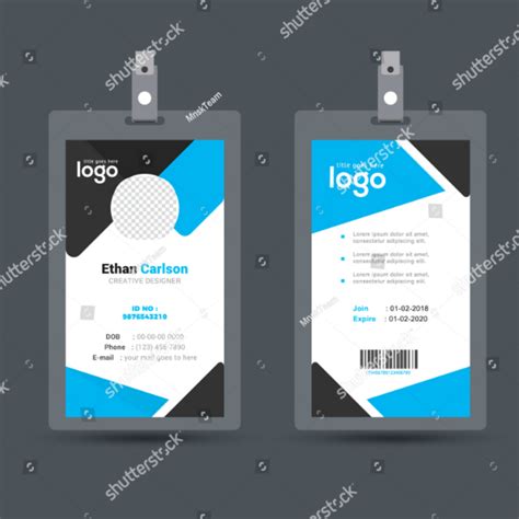 24+ Vertical Identification Card Designs & Templates- AI, Word, Pages, PSD, Publisher