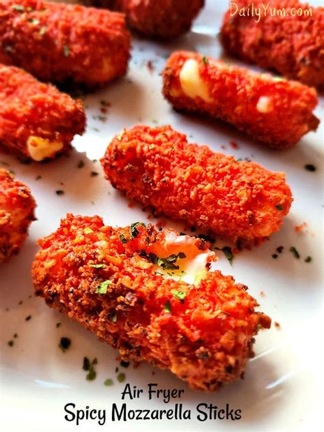 Air fryer Takis Doritos Mozzarella sticks - Daily Yum