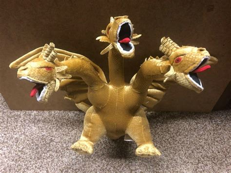 GODZILLA ORIGINS KING GHIDORAH PLUSH Toy Vault 2002 Excellent Condition ...